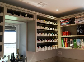 custom shelving, wine racks and units